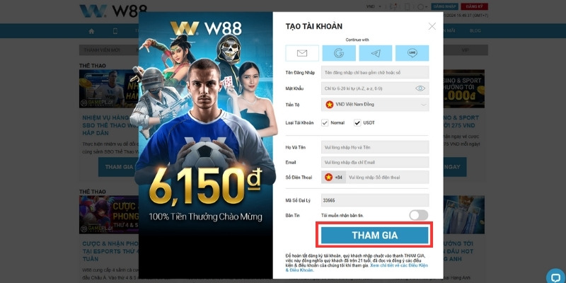 trang cá cược w88